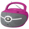 Магнитола BBK BX195U [CD/CD-R/RW/CD MP3, FM-радио, USB, 2x1Вт, розовый]