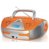 Магнитола BBK BX325U [CD/CD-R/RW/CD MP3, FM-радио, USB, 2x2,5Вт, оранжевый/серебро]