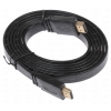 Кабель HDMI (M) - HDMI (M) Gembird/Cablexpert, 1,8 м. [вер. 1.4, плоский, Ethernet] [CC-HDMI4F-6]