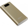 Внешний аккумулятор KS-is Power Bank KS-316 Gold  (2xUSB 3А, 30000mAh, 1  адаптер, Li-Pol)