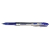 Ручка гелевая Silwerhof SABER (016062-02) 0.5мм игловидный пиш. наконечник синие чернила индив. пакет с европодвесом (мин.кол.24)