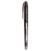 Ручка гелевая Silwerhof SABER (016037-01) 0.5мм игловидный пиш. наконечник черные чернила индив. пакет с европодвесом (мин.кол.24)