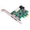 Контроллер ORIENT VA-3U2219PE, PCI-E USB 3.0 2ext/2int (19pin) port, VL805 chipset, разъем доп.питания, oem (30296)