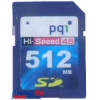 PQI SecureDigital (SD) Memory Card 512Mb high speed 45x