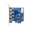 Контроллер ORIENT NC-3U4PE, PCI-E USB 3.0 4ext port, NEC D720201 chipset, разъем доп.питания, oem (30287)