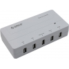 Orico <DCH-5U-WH(PRO)> Зарядное устройство USB (Вх. AC100-240V, Вых.DC5V,  5xUSB 2.1A)