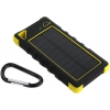 Внешний аккумулятор KS-is KS-303BY Black&Yellow (2xUSB 2.1А, 20000mAh, 1 адаптер, фонарь,  солнечная панель,Li-lon)