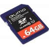 Qumo <QM64GSDXC10U1> SDXC Memory Card  64Gb  UHS-I  U1