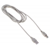 Кабель Buro USB A(m) USB B(m) 3м (BHP RET USB_BM30) серый (блистер)