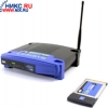 Linksys <WKPC54G> Wireless-G Network Kit for Notebook (Broadband Router+PC Card, 4UTP 10/100Mbps, 1WAN, 802.11g)