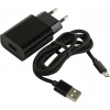 Jet.A <UC-S21 Black> Зарядное устройство USB (Вх. AC100-240V,  Вых.DC5V/9V/12V, USB  3A,  кабель  microUSB)