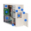 Server Case SuperMicro <CSE-733T-645> 4xHotSwap SATA, FDD 3.5", ATX 645W (24+8+4пин)