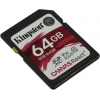 Kingston <SDR/64GB> SDXC Memory Card 64Gb A1 V30  UHS-I U3