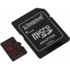 Kingston <SDCR/64GB> microSDXC Memory Card 64Gb A1 V30 UHS-I U3 +  microSD-->SD Adapter