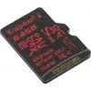 Kingston <SDCR/64GBSP> microSDXC Memory Card 64Gb A1  V30  UHS-I  U3