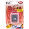 A-Data miniSecureDigital (miniSD) Memory Card 512Mb 60x + miniSD Adapter