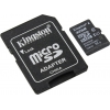 Kingston <SDCS/32GB> microSDH Memory Card 32Gb UHS-I U1 +  microSD-->SD Adapter
