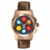 Гибридные смарт часы MyKronoz ZeTime Premium Regular цвет матовое розовое золото, кожаный ремешок цвет коричневый винтаж (00-00000218)