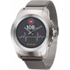 Гибридные смарт часы MyKronoz ZeTime Elite Regular миланский сетчатый браслет цвет матовое серебро, 44 мм (00-00000356)