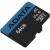 ADATA Premier <AUSDX64GUICL10A1-R> microSDXC Memory Card 64Gb A1 V10  UHS-I U1