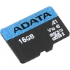 ADATA Premier <AUSDH16GUICL10A1-R> microSDHC Memory Card 16Gb A1 V10  UHS-I U1