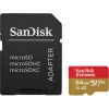Карта памяти МicroSDXC 64Gb Class10 Sandisk SDSQXA2-064G-GN6MA Extreme + adapter
