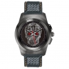 Гибридные смарт часы MyKronoz ZeTime Premium Regular цвет матовый титан, ремешок цвет черный карбон с оранжевой прострочкой (00-00000349)