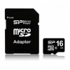 Карта памяти MICRO SDHC 16GB W/ADAPT SP016GBSTH010V10SP SIL. POWER SILICON POWER
