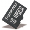 Transcend <TS128MUSD> microSecureDigital (microSD) Memory Card 128Mb + microSD Adapter