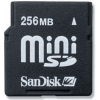 SanDisk miniSecureDigital (miniSD) Memory Card 256Mb + miniSD Adapter