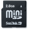 SanDisk miniSecureDigital (miniSD) Memory Card 2Gb + miniSD-->SD Adapter
