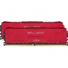 Память Crucial Ballistix Gaming DDR4 Общий объём памяти 16Гб Module capacity 8Гб Количество 2 3000 МГц Множитель частоты шины 15 1.35 В красный BL2K8G30C15U4R