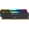 Память Crucial Ballistix RGB Gaming DDR4 Общий объём памяти 16Гб Module capacity 8Гб Количество 2 3600 МГц Множитель частоты шины 16 1.35 В RGB черный BL2K8G36C16U4BL