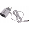 HARPER <WCH-5118 White> Зарядное устройство USB (Вх. AC100-240V, Вых. DC5V, 10W, USB,  кабель USB-C)