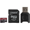 Kingston <MLPMR2/128GB> microSDXC Memory Card 128Gb V90 A1 UHS-II U3 +  microSD-->SD Adapter+Card Reader