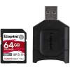 Kingston <MLPR2/64GB>SDXC Memory Card 64Gb V90 UHS-II U3 +  Card Reader
