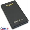 2.5" HDD Slim External Aluminum Case <VPA-2528 Black> USB 2.0(внеш. бокс для подключ.1.8/2.5"IDE HDD, пит.от USB)