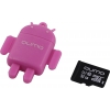 Qumo Fundroid <QM32GCR-MSD10-FD-PNK> MicroSDHC Memory Card 32Gb Class10 + USB  microSD Reader